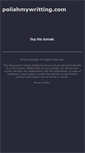 Mobile Screenshot of polishmywritting.com