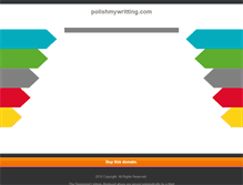 Tablet Screenshot of polishmywritting.com